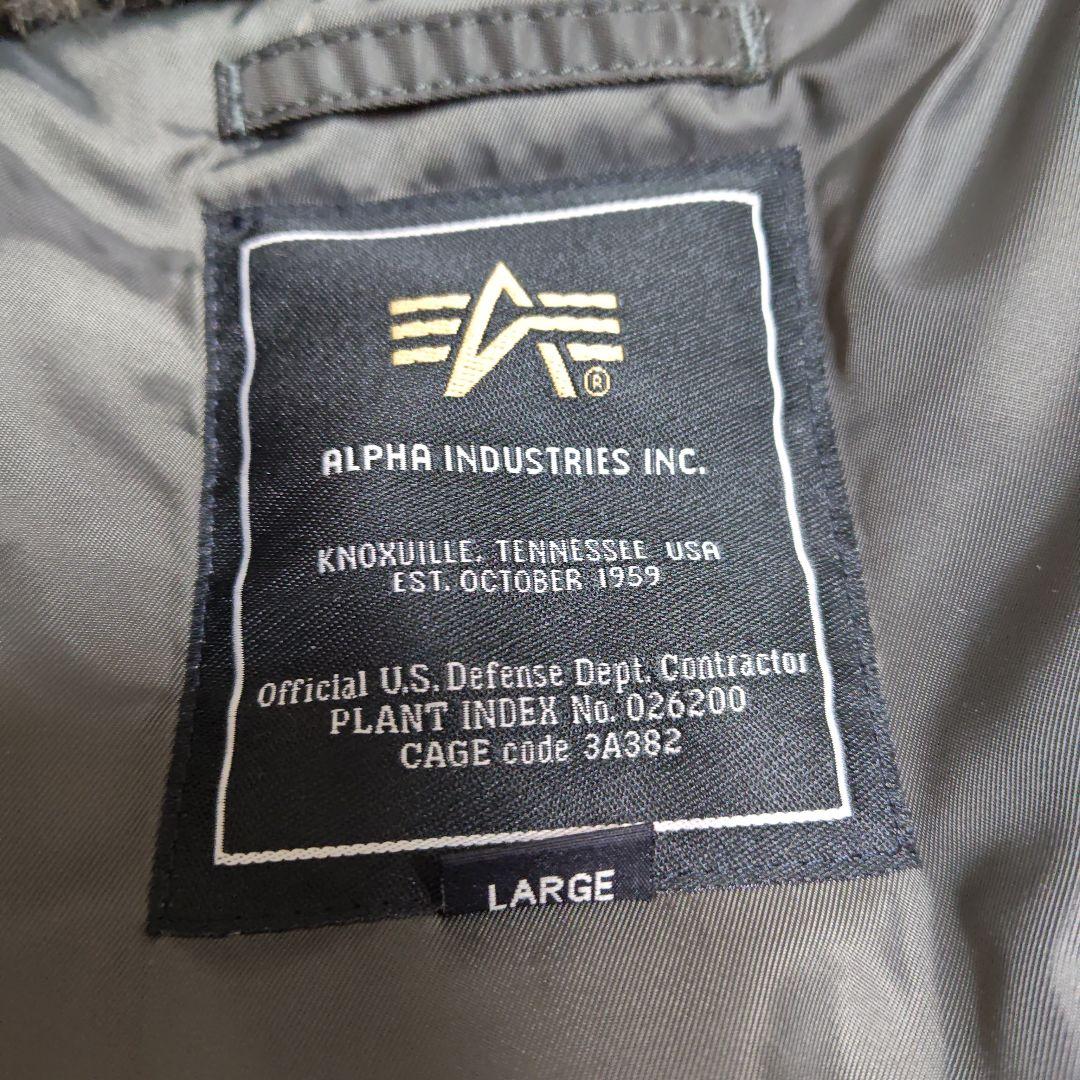 ✨美品✨アルファALPHA N-3B フライトジャケット【L】カーキモッズパーカ