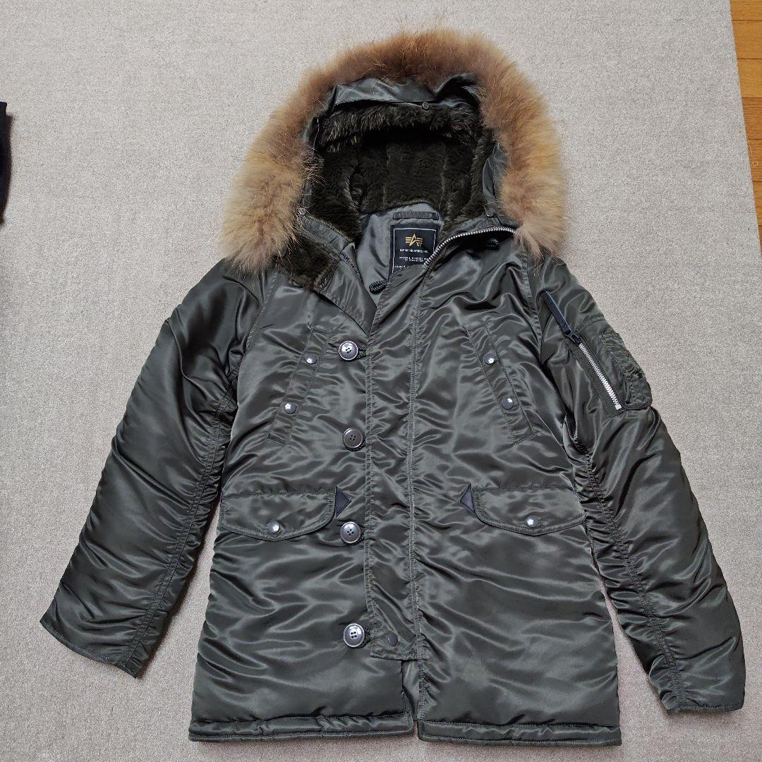 ✨美品✨アルファALPHA N-3B フライトジャケット【L】カーキモッズパーカ