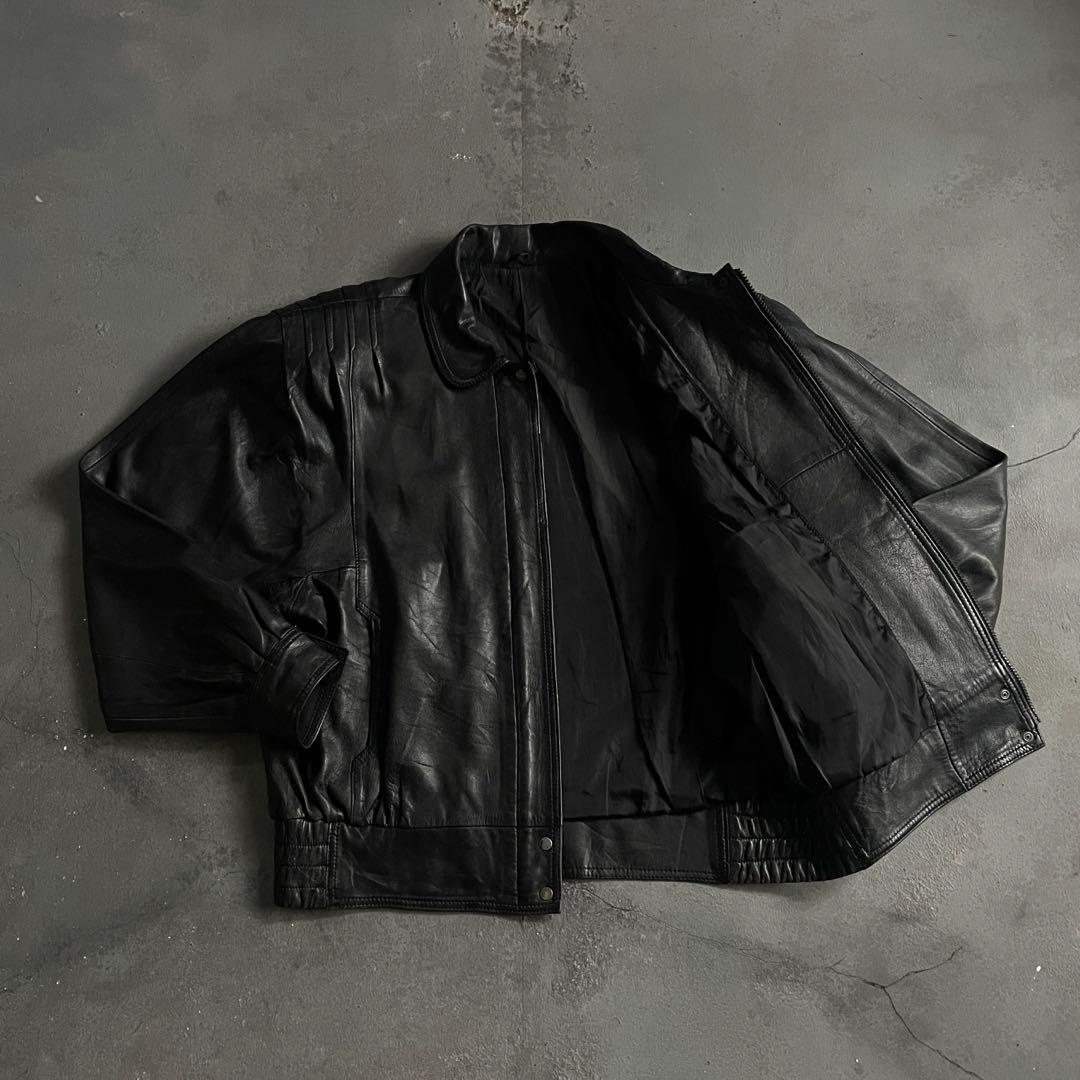 A-2“paris diffusion“本革“短丈“bomber jacket