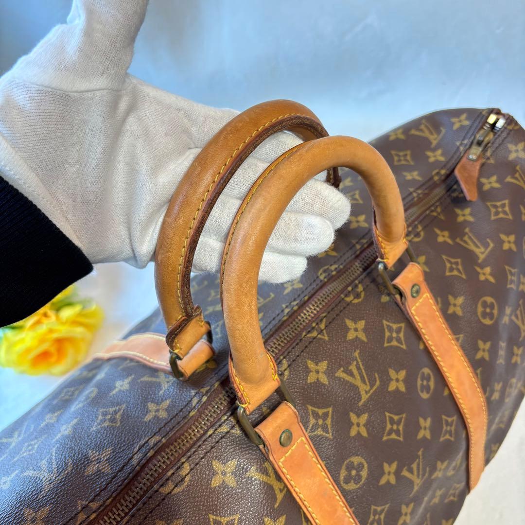 【希少✨】ルイヴィトン　ボストンバッグ　キーポル50レザー　モノグラム