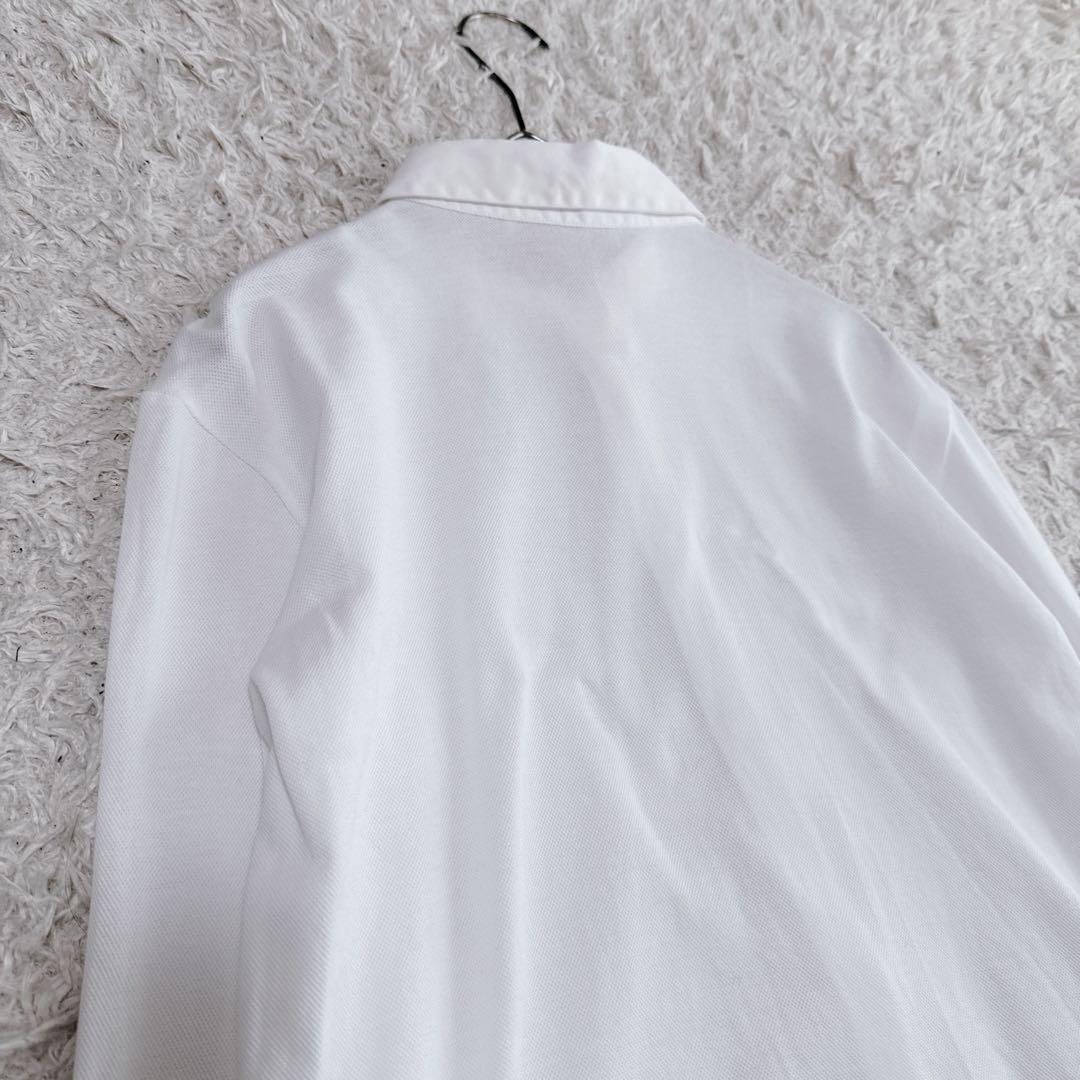 ファビアナフィリッピ　装飾シャツブラウス　白エンボス生地