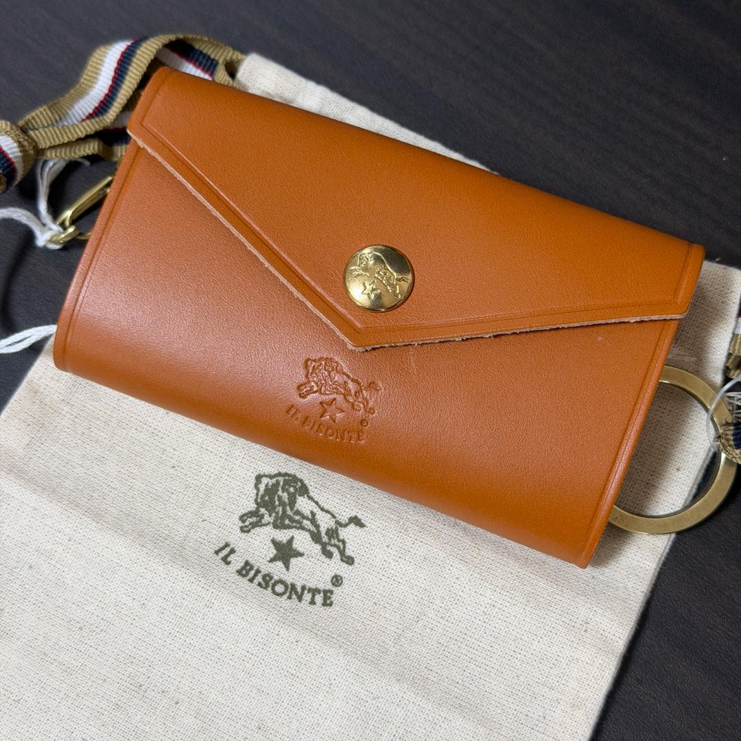 【新品未使用】イルビゾンテ キーケース キャラメル キャメル