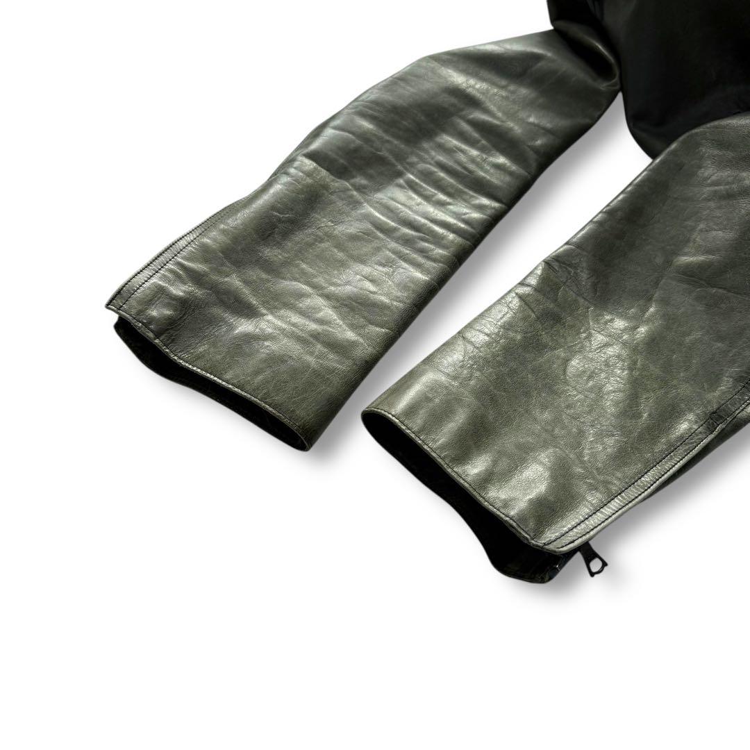 幻の逸品★m0851 カウハイド シングルライダース レザージャケット カナダ製