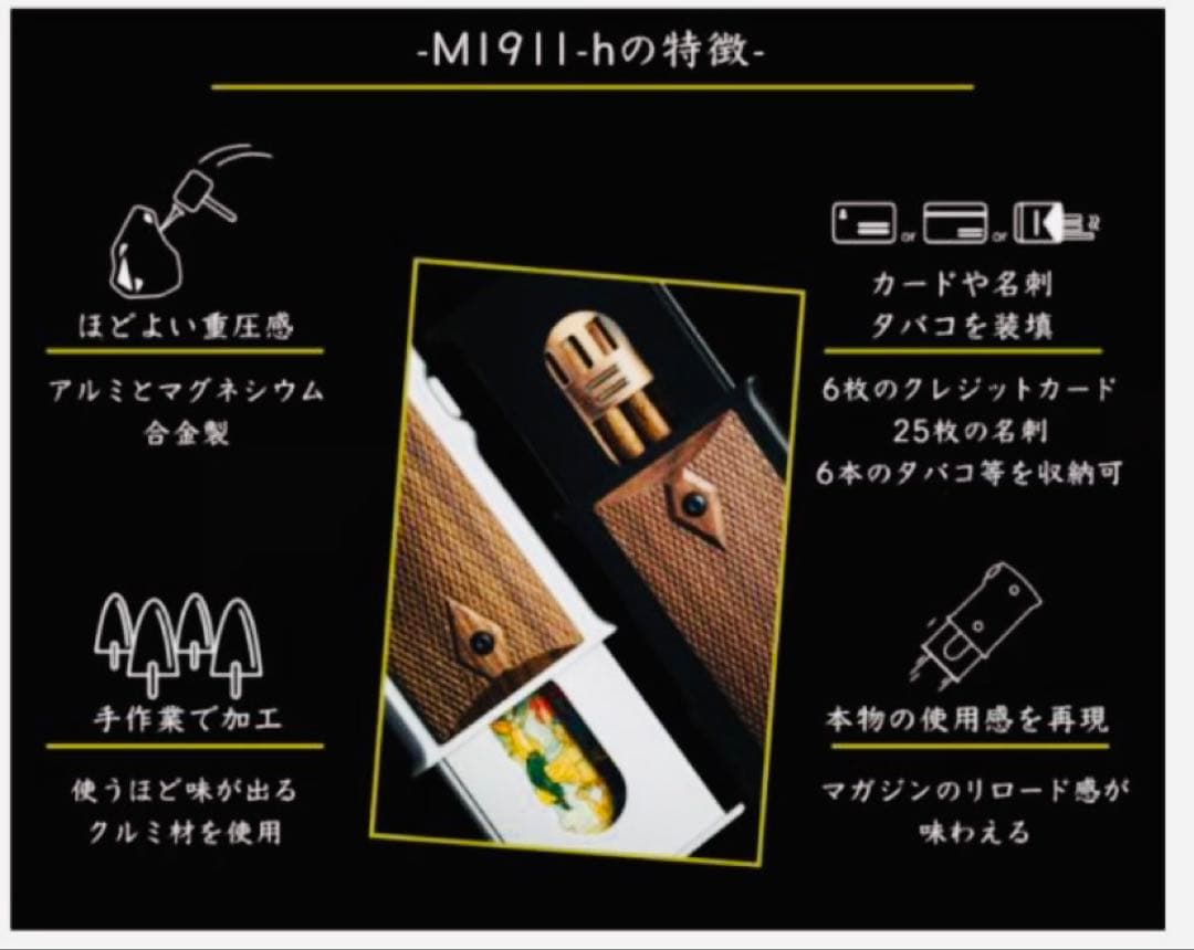M1911-h ガバメント　カードケース