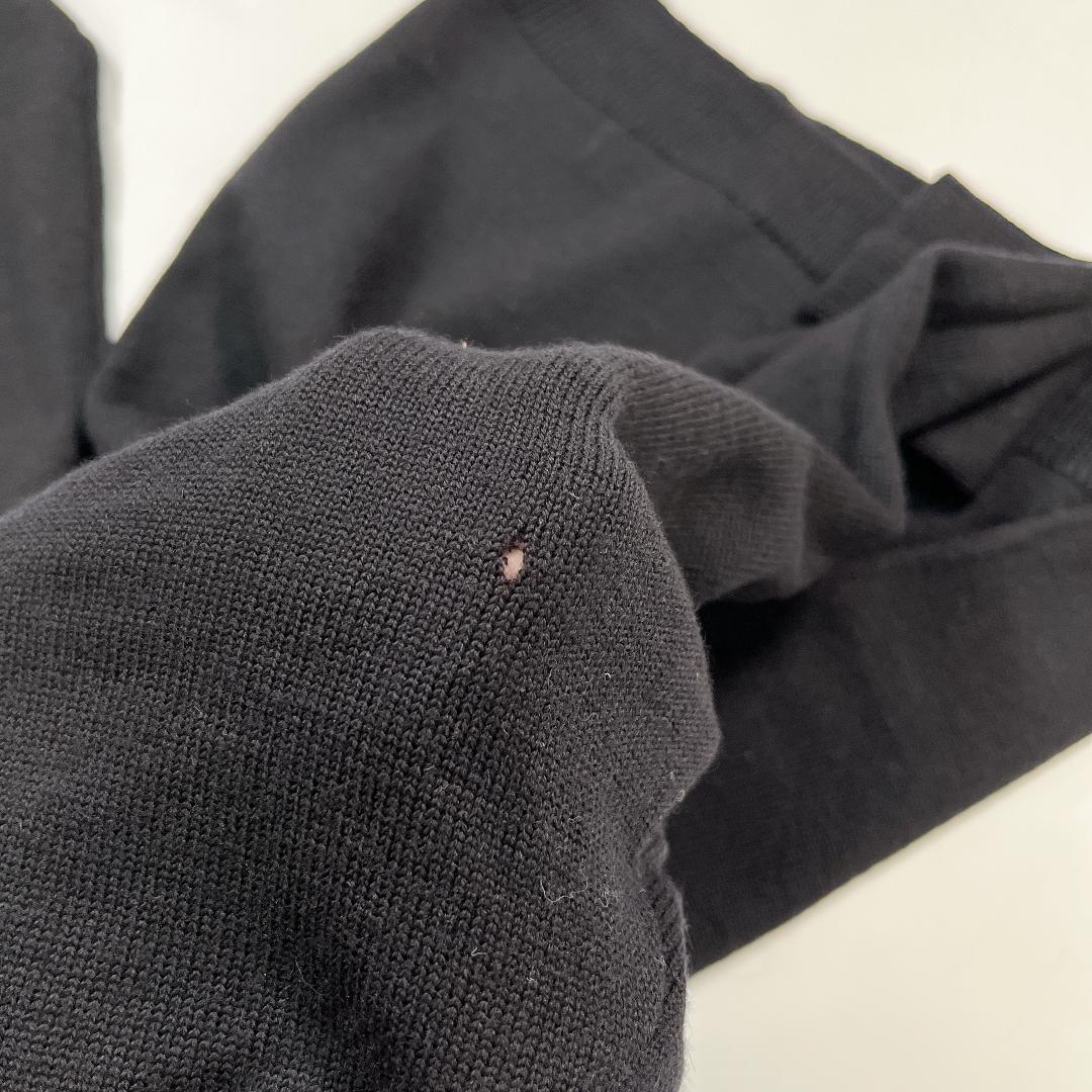 GUCCI グッチ ラインストーン カシミヤ混ウール ニット セーター 黒 38