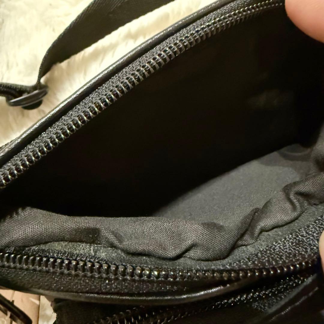 新品未使用タグ付 VANSON レザーポーチ ボディバッグ ブラック