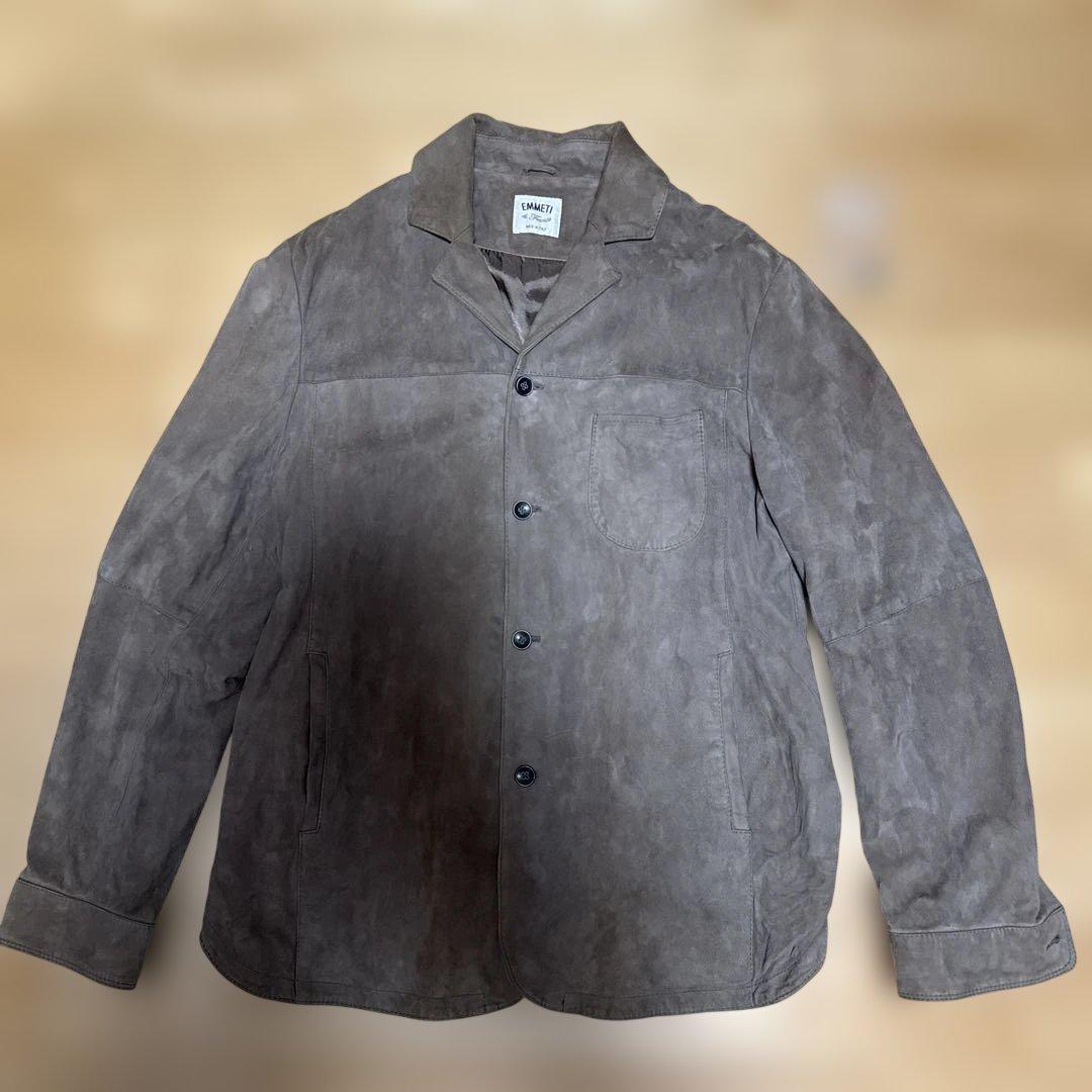 T*E様 EMMETI スエード シャツジャケット　グレージュ　やぎ革　サイズ5