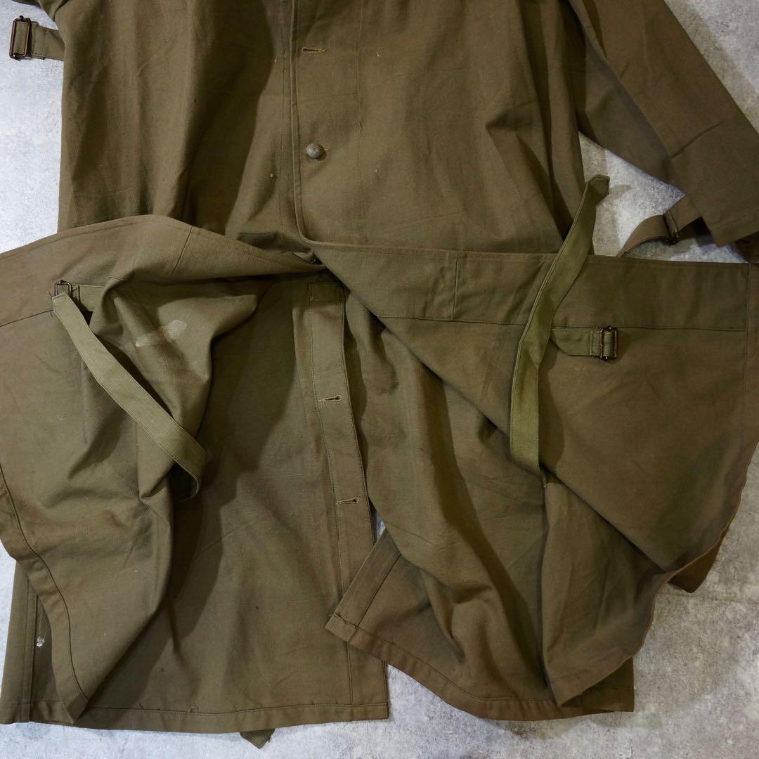 希少 50s フランス軍 M-35 モーターサイクルコート 実物 ミリ