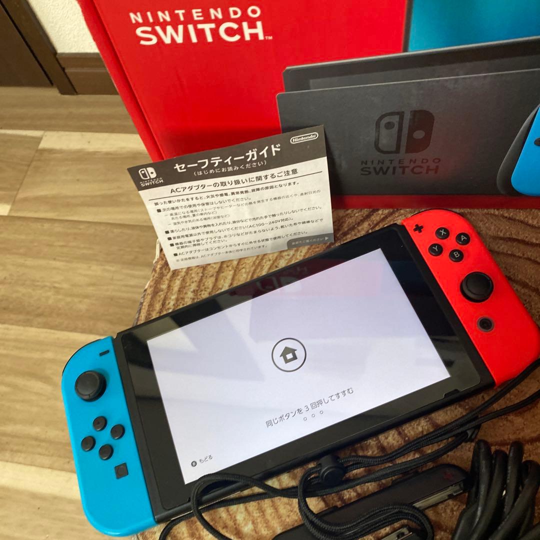 Nintendo Switch ニンテンドースイッチ本体　ネオン⑦