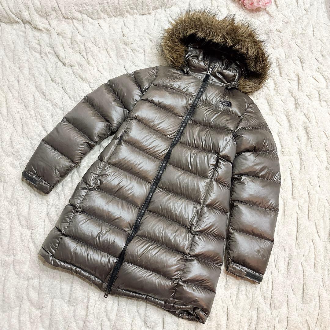 THE NORTH FACE ノースフェイスファー付きロングダウンコート S