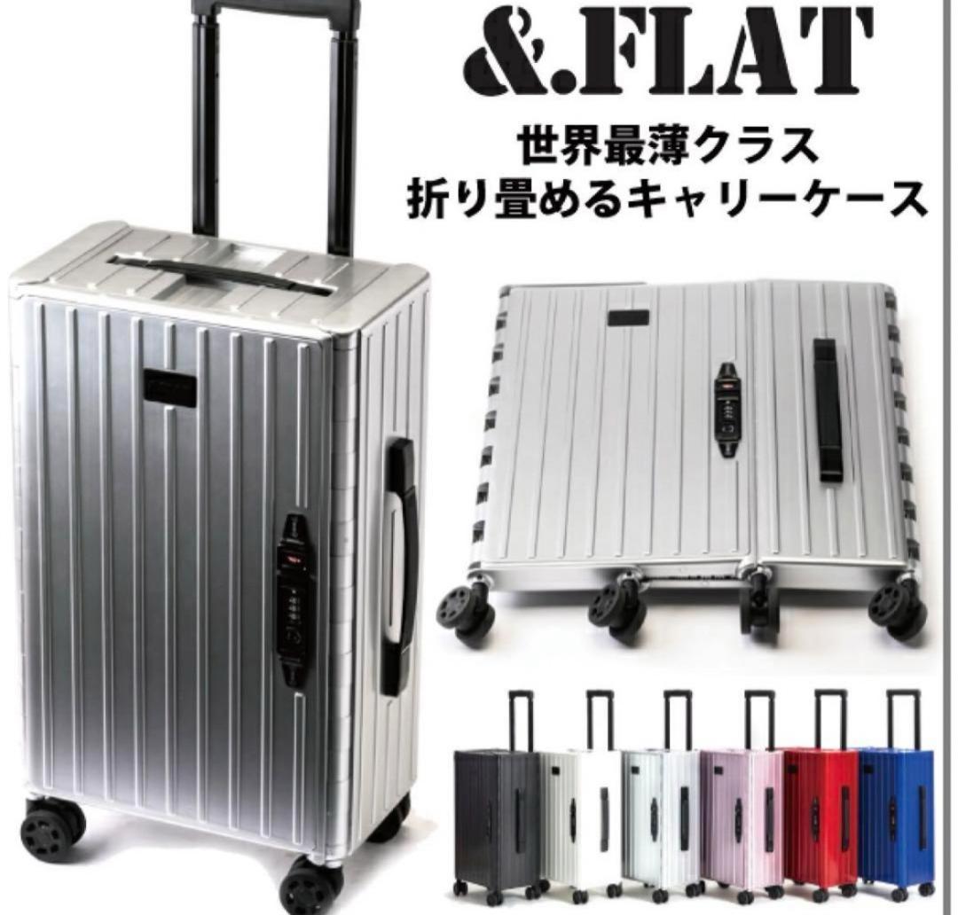 アンドフラット&FLATシルバー折り畳みキャリーFL14-4-00001