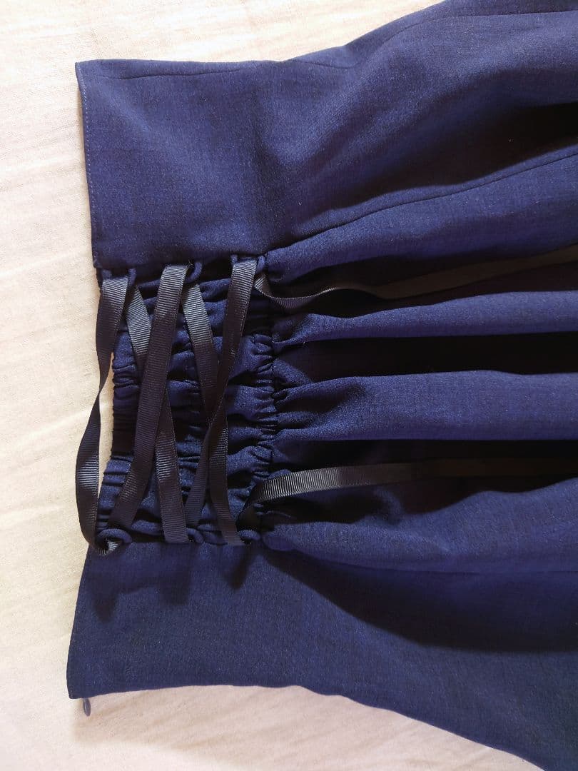 InnocentWorld ハイウエストスカート ネイビー 紺