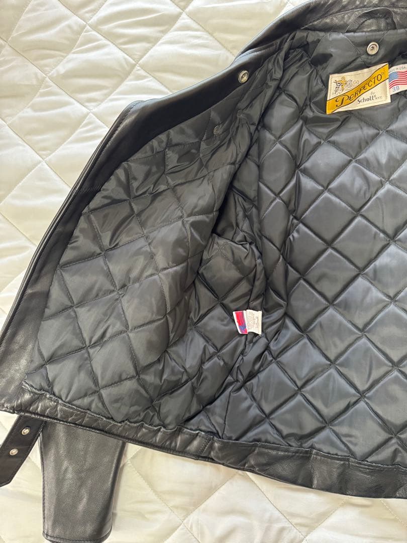 Schott Perfecto ブラックレザー ダブルライダース