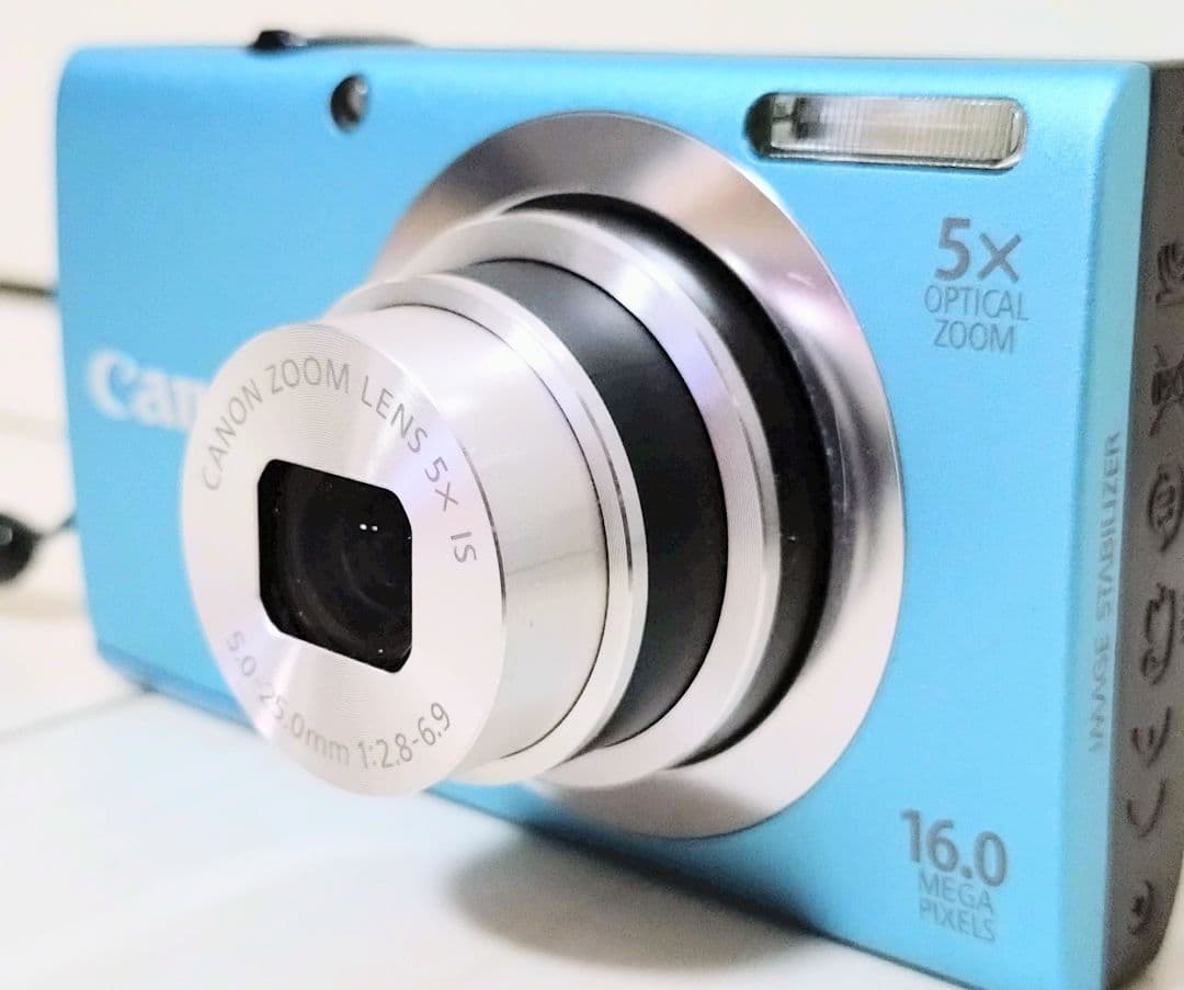 名城　Canon PowerShot A2400 IS キャノン ブルー