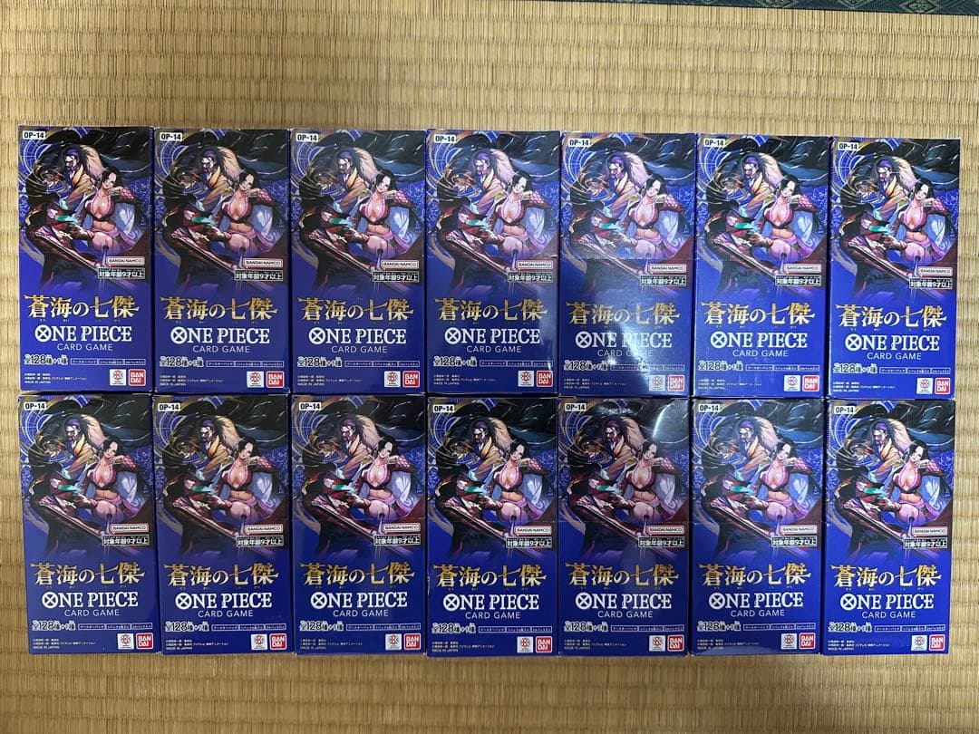 ワンピースカード 蒼海の七傑 14BOX　テープ付き