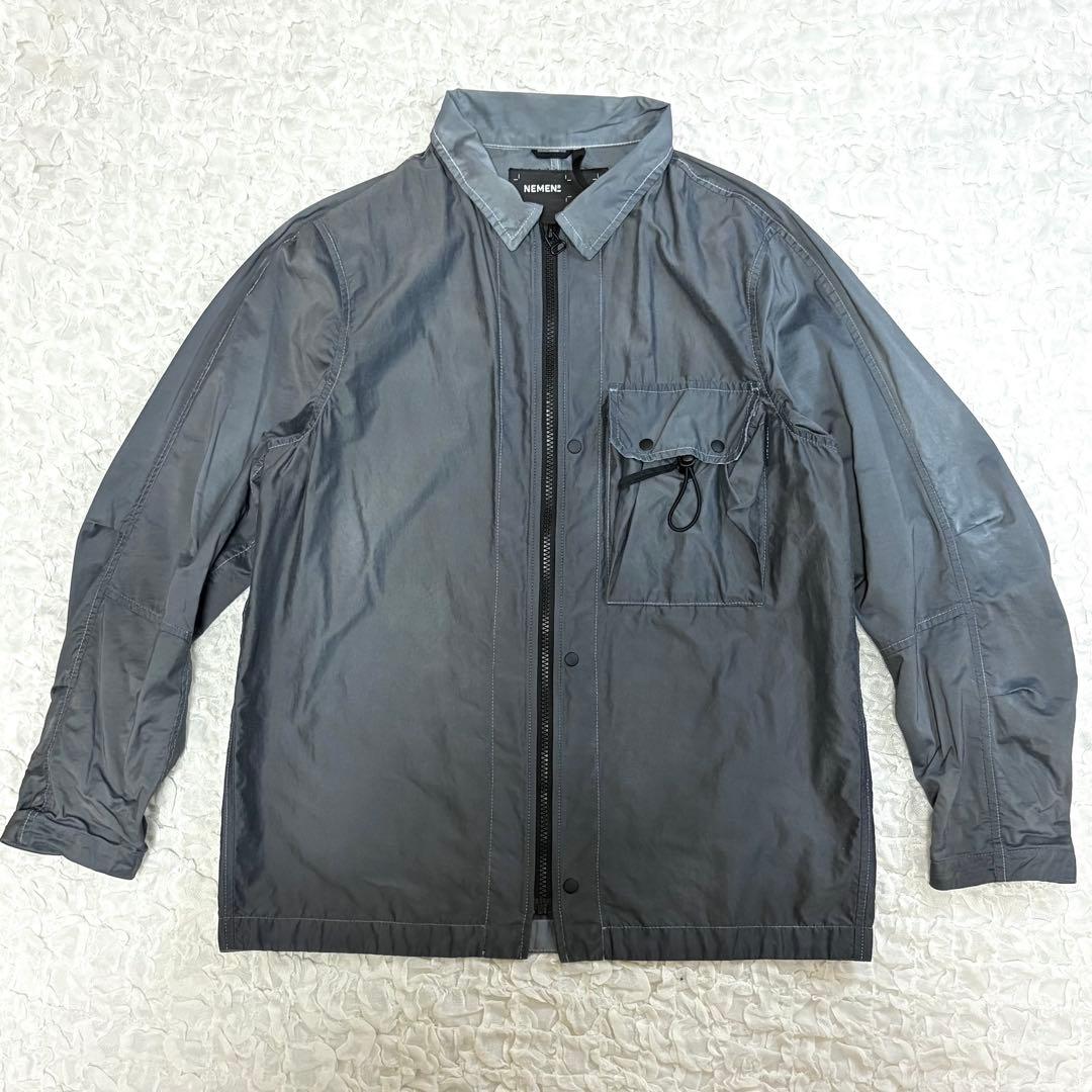 NEMEN ガーメントダイ シャツジャケット stone  TenC