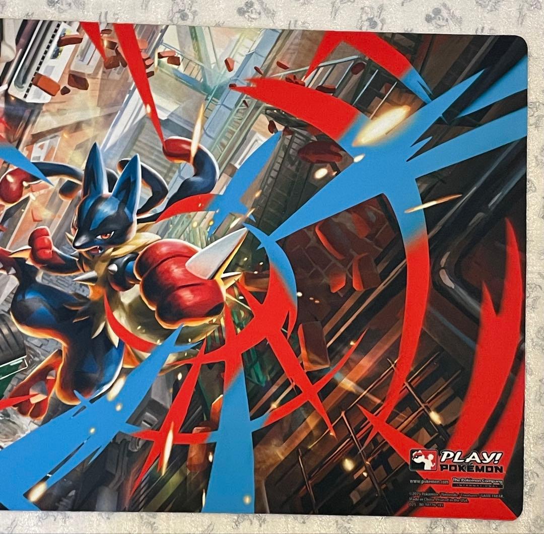 希少 メガルカリオ リージョナル プレイマット ポケモンカード 公式品