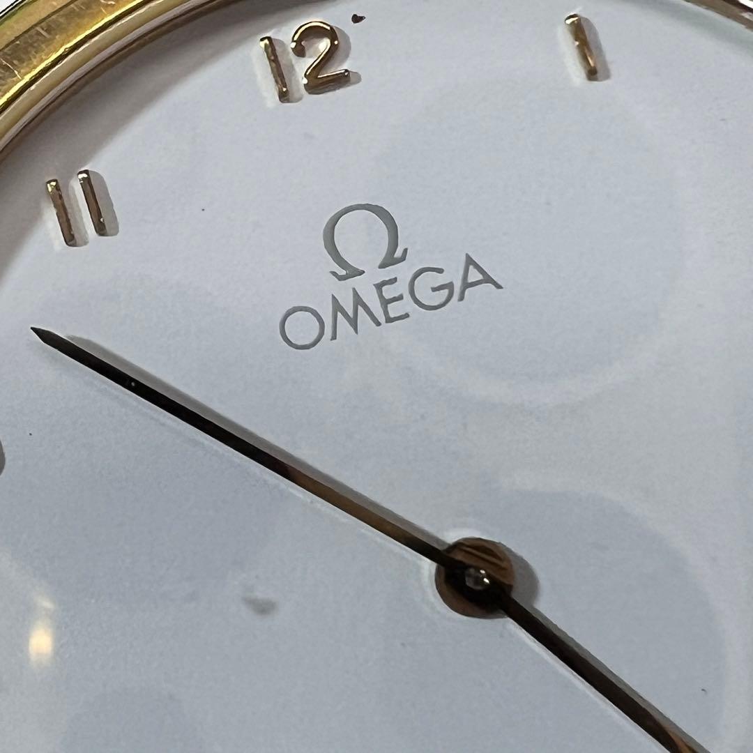 OMEGA 時計　DeVille メンズ　レディースホワイト　ゴールドラウンド