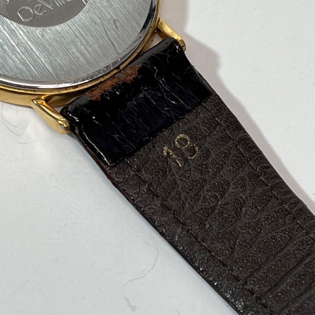 OMEGA 時計　DeVille メンズ　レディースホワイト　ゴールドラウンド