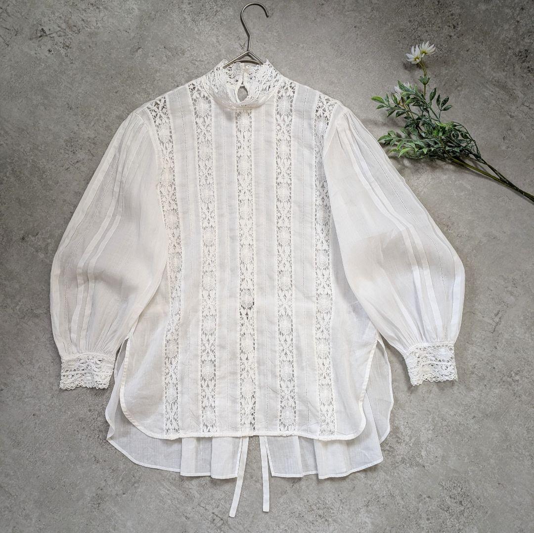 EDIT.FOR LULU ホワイト レースブラウス 長袖