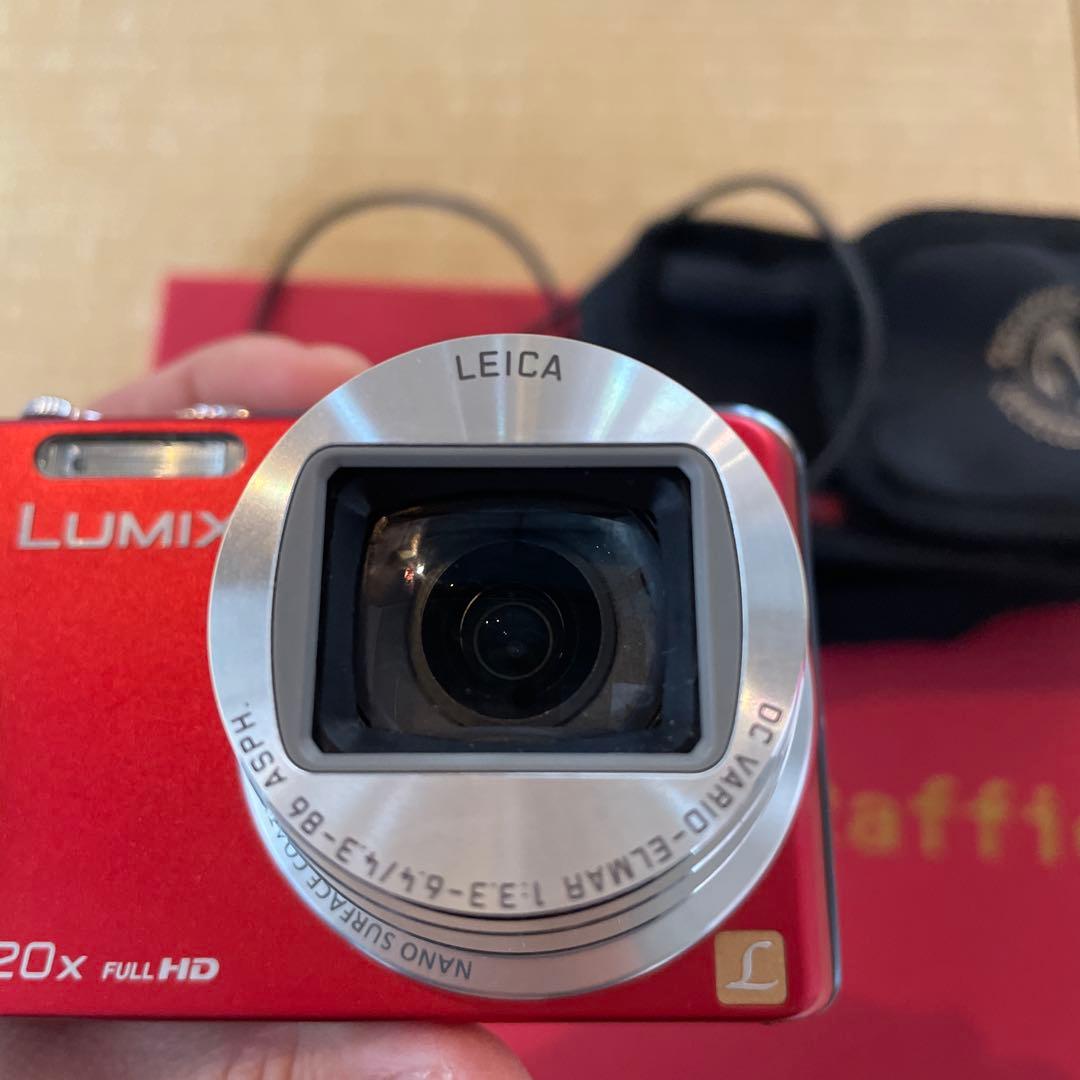 LUMIX コンパクトデジタルカメラ レッド 20倍ズーム
