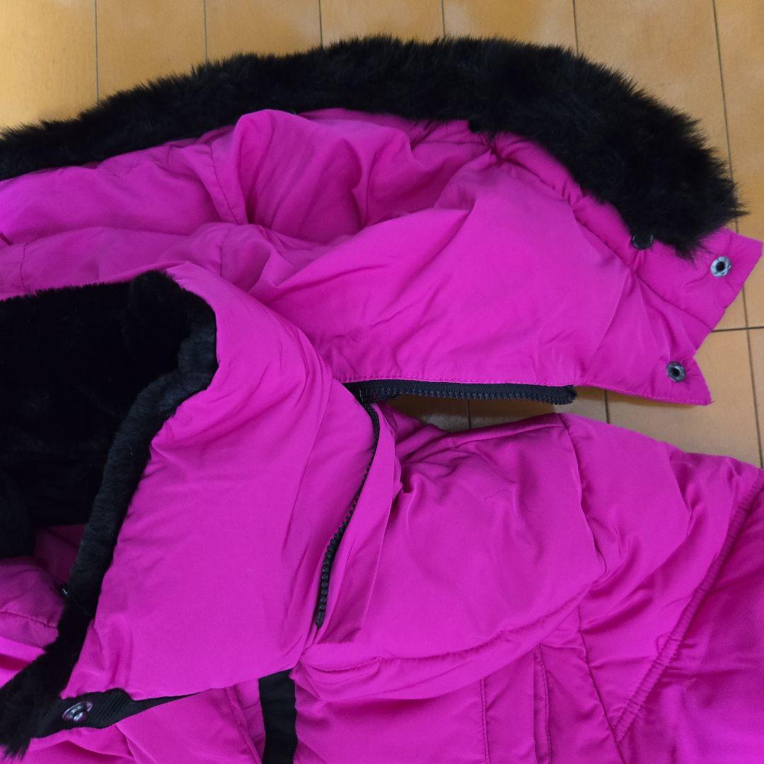 Desigual ベルトパデットコートMピンク美品