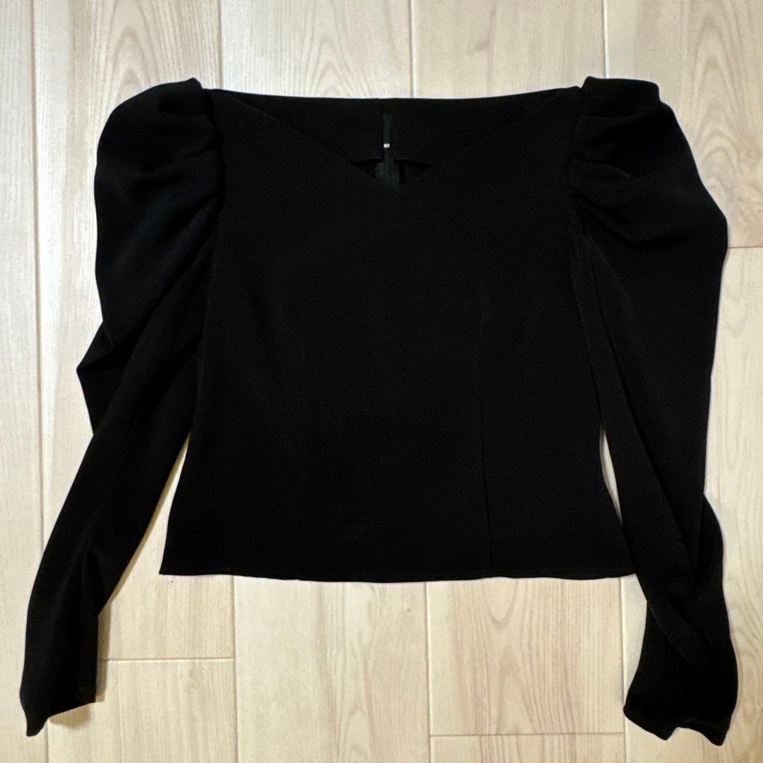 シーニュ　cygme ハートカットトップス　Caroline ブラック　サイズ0