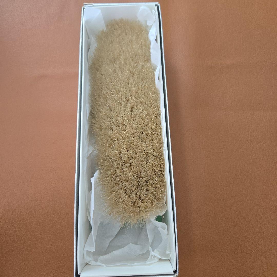 ブラシの平野　手植え水雷型　クシ付き　馬尾毛100%　美品　送料込み