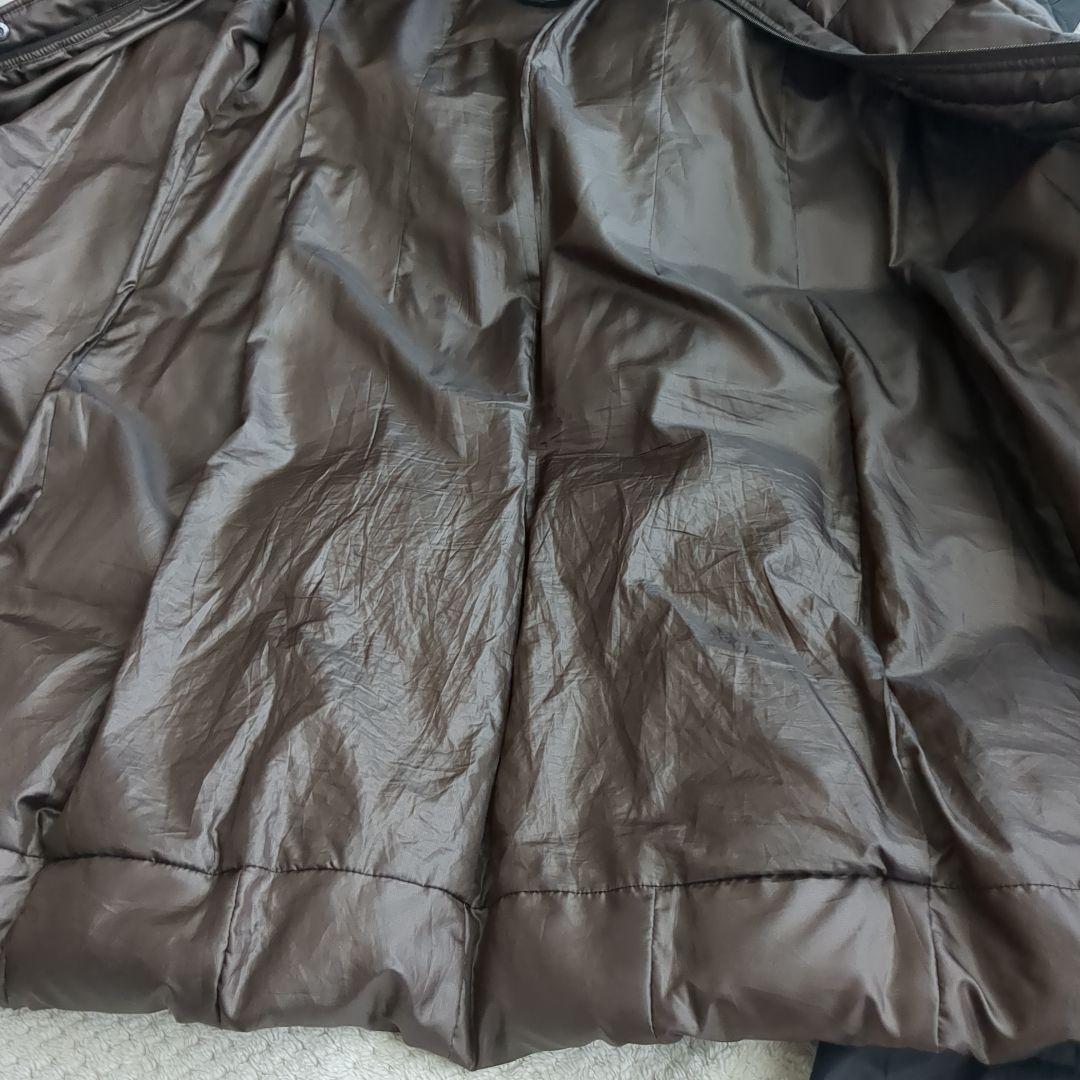 大きいサイズ46 23区ブラウン ダウンジャケット　ベルト付き