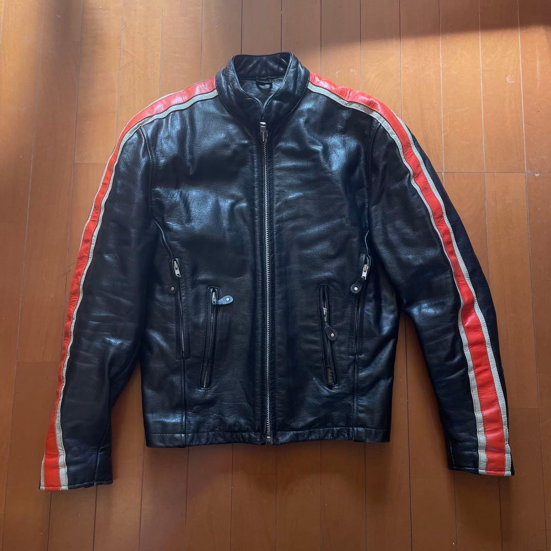 90s HOT LEATHERS レザージャケット ブラック Y2K キムタク