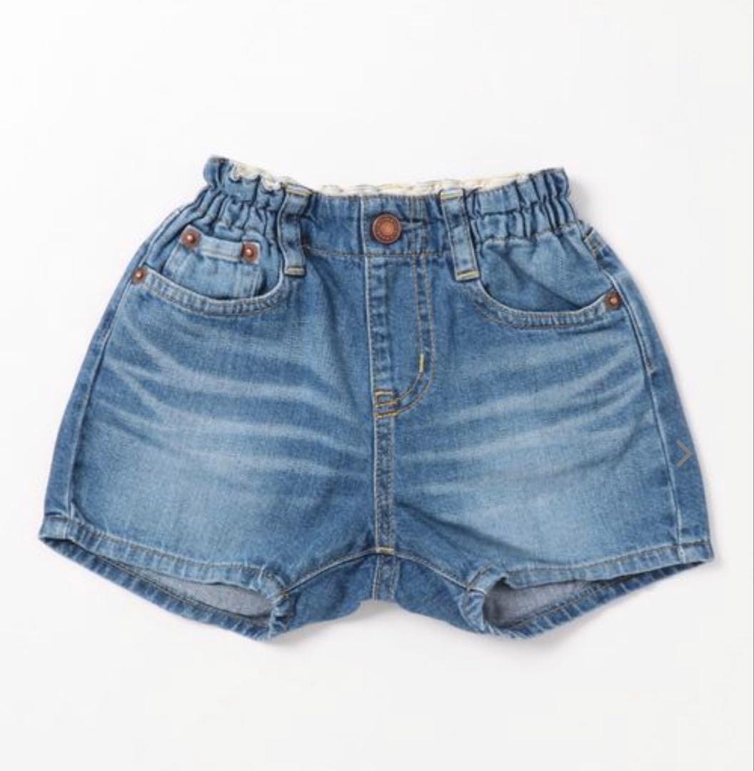 【新品未使用】HYSTERIC MINI☆ヒスミニ☆デニムショートパンツ☆90