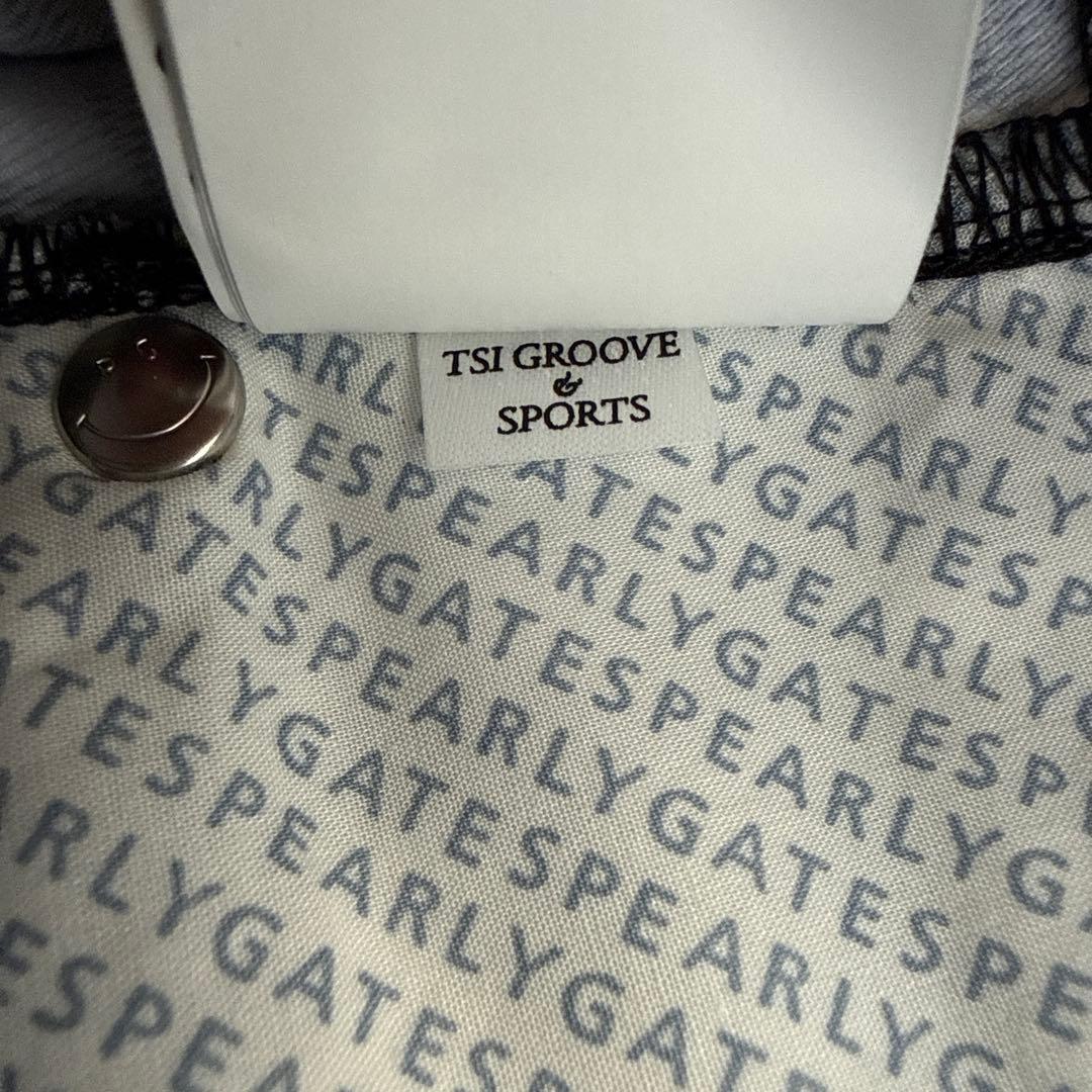 パーリーゲイツ　パンツ　総柄　M〜L相当　紺　白　ネイビー　鯨デザイン　4