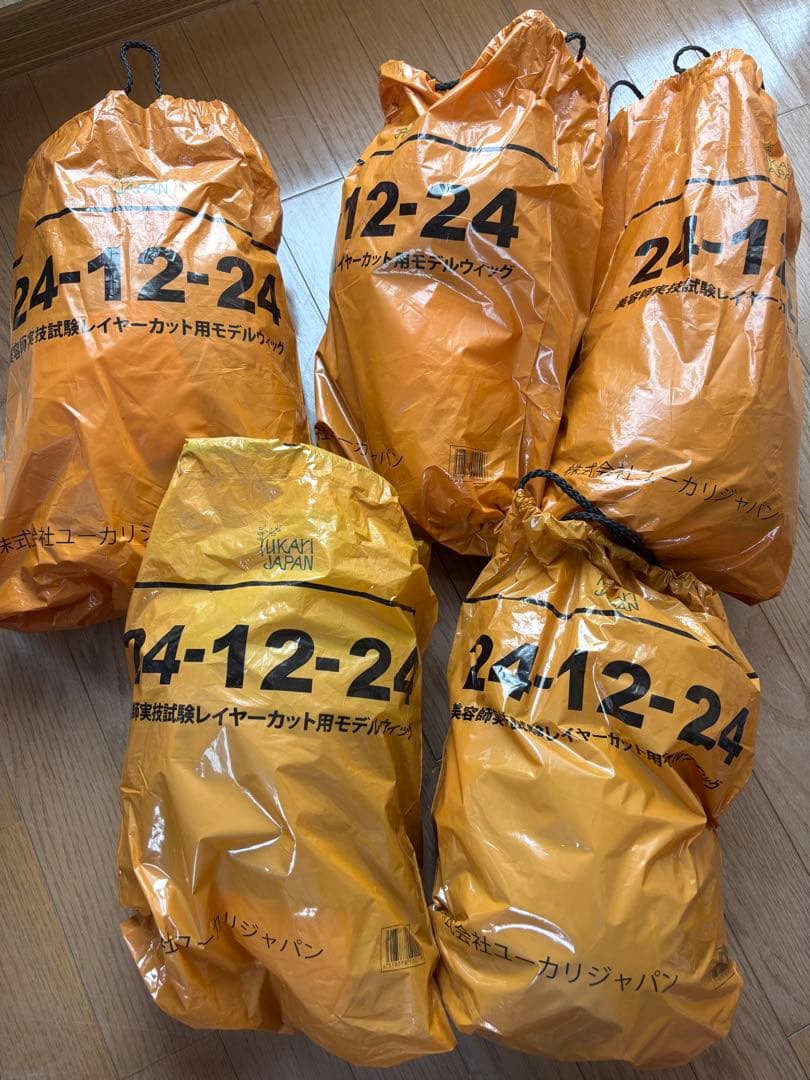 【値下げ！】ユーカリジャパン【国家試験本番用】カットウィッグ×5