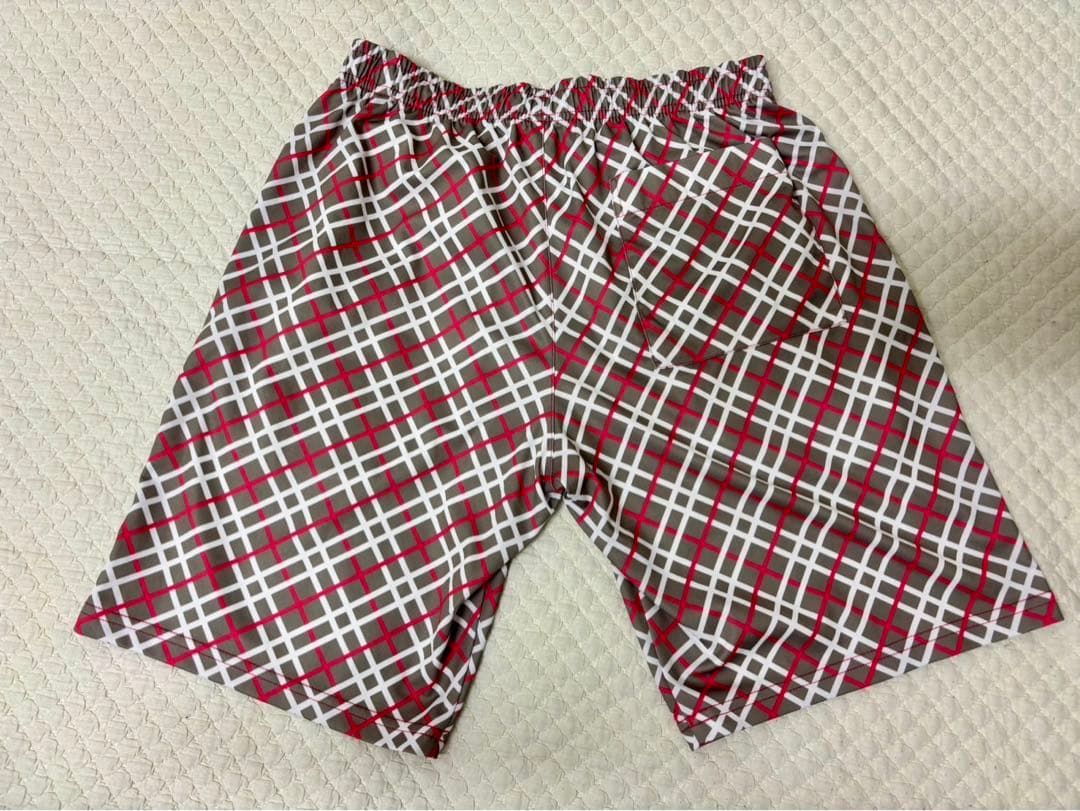 ヨネックス ハーフパンツ　ワウリンカ　チェック柄