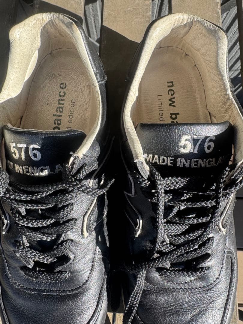 New Balance LM576BKU ブラック スニーカー 25cm