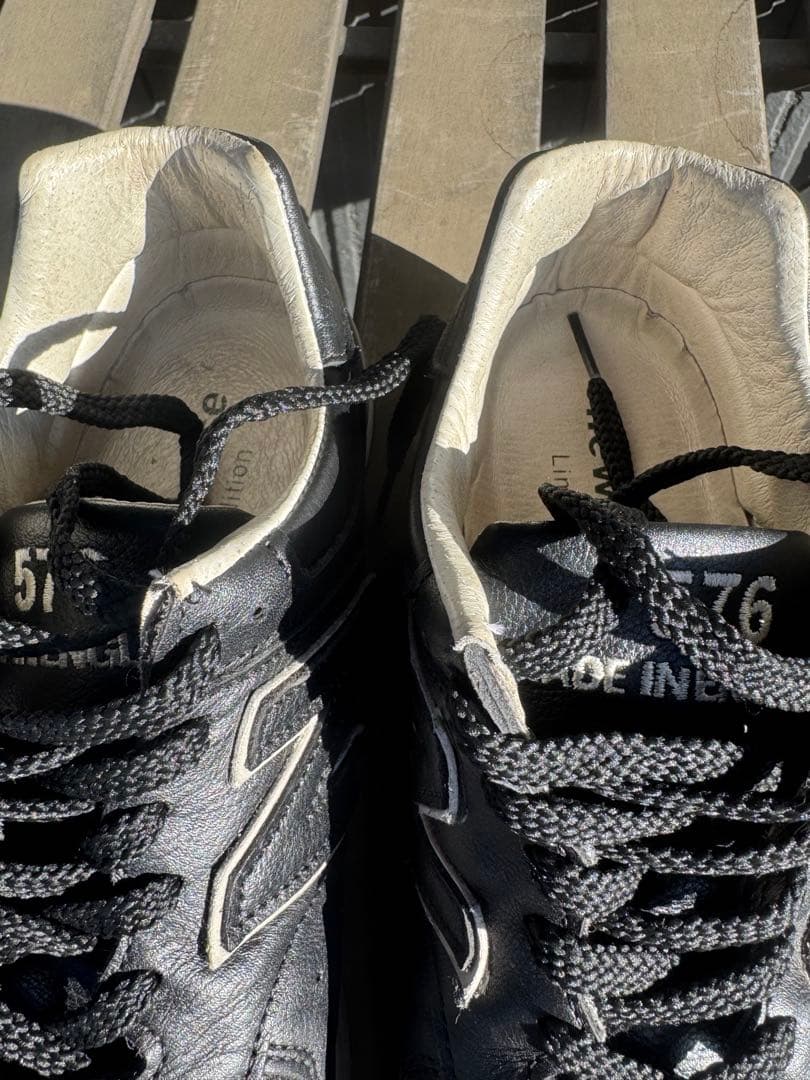 New Balance LM576BKU ブラック スニーカー 25cm