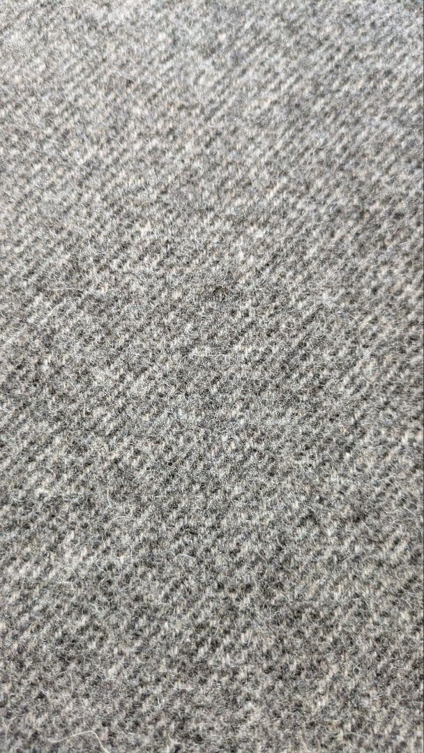 ebure エブール　ウールツイルリバー　ダブルチェスターコート　グレー