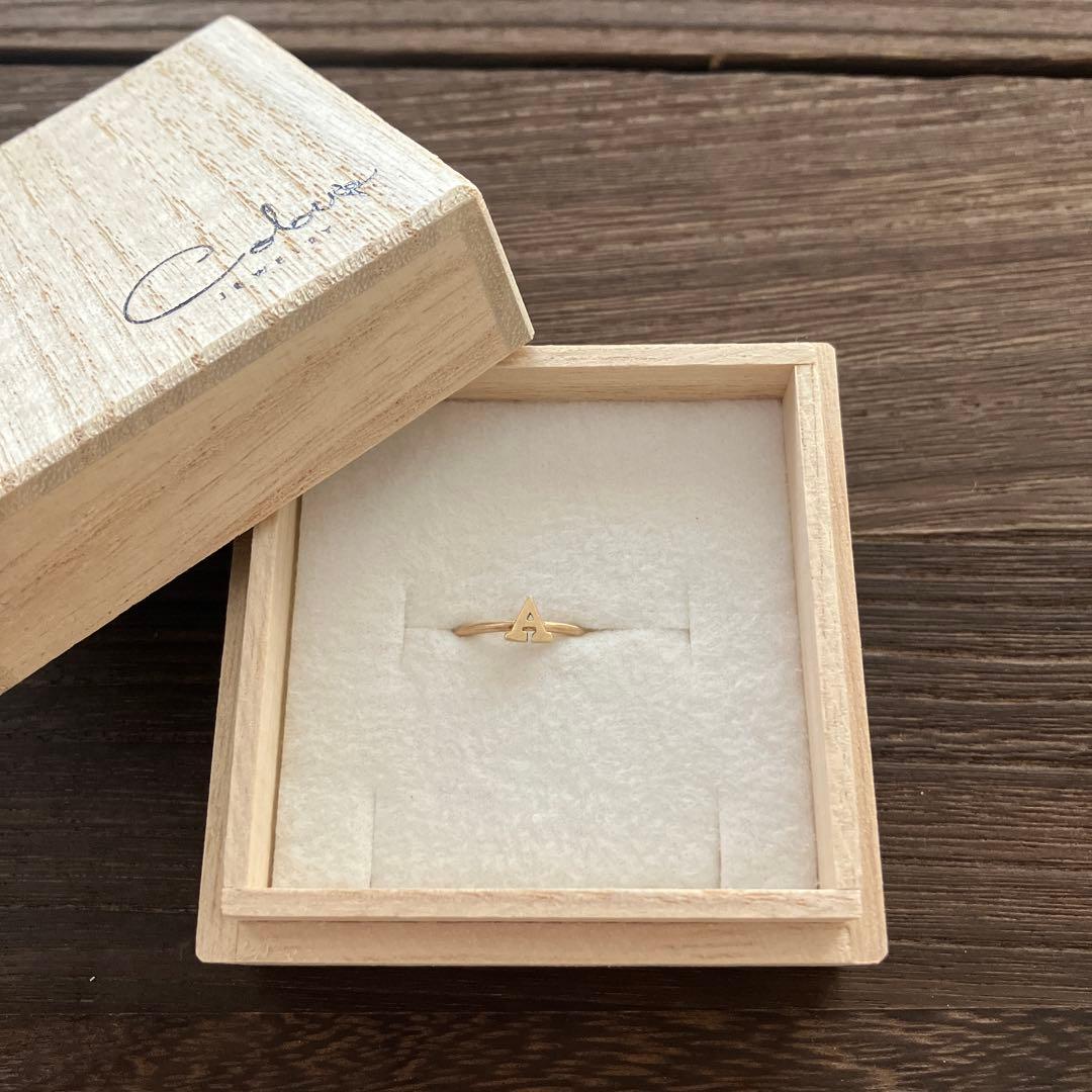 未使用　SHINZONE別注　Colour　K10 イニシャル リング　5号