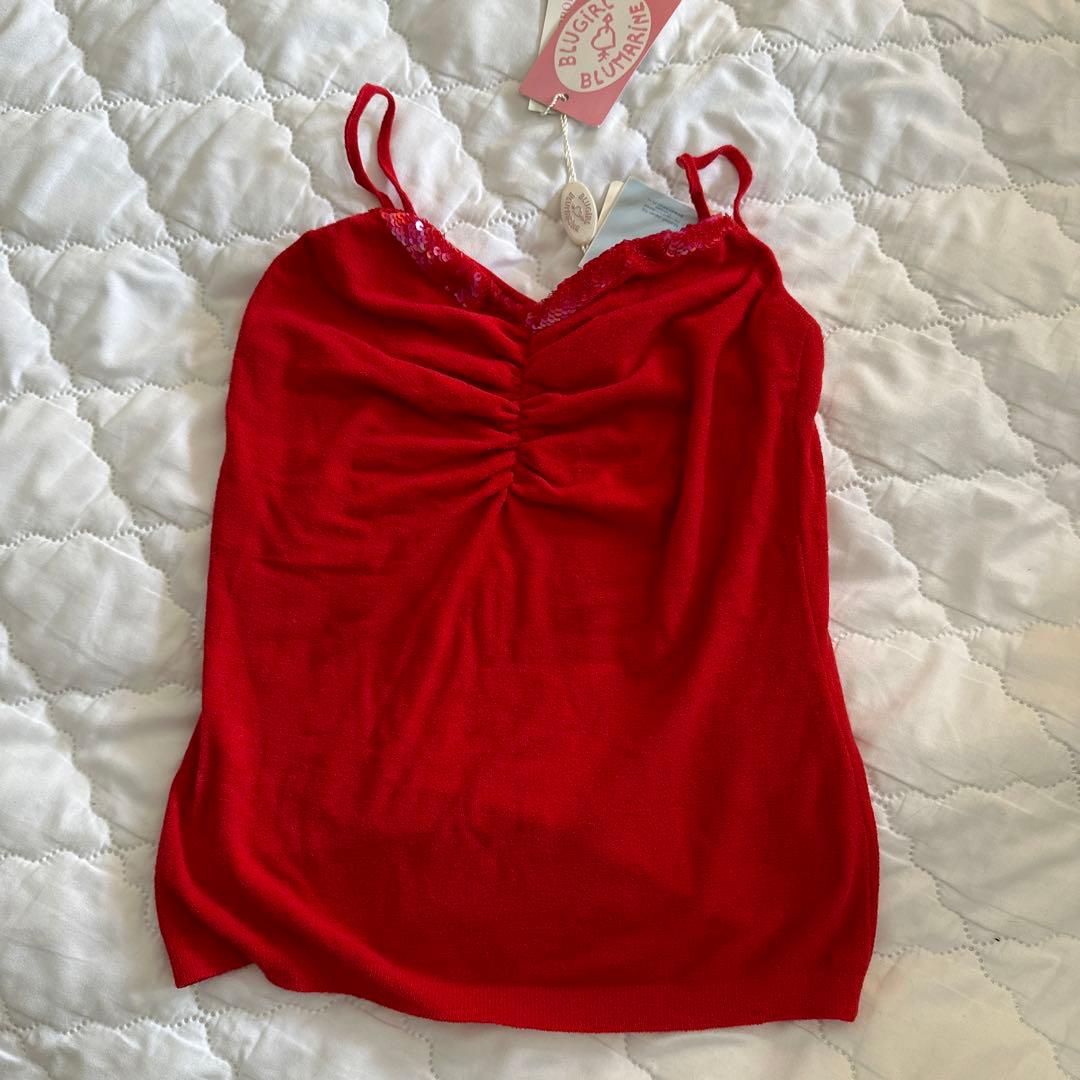 ブルーガール　トップス　タンクトップ赤