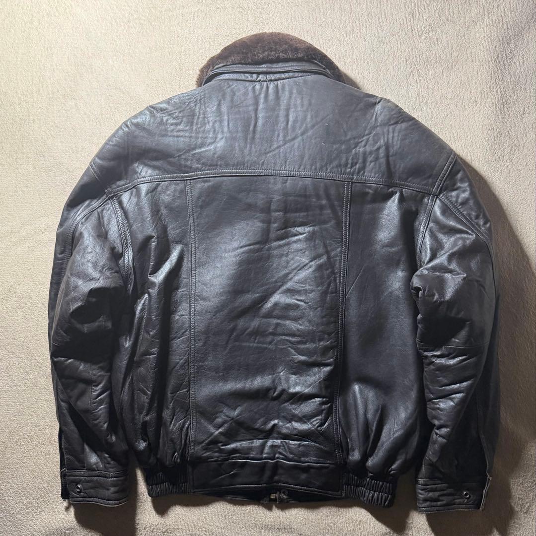 90s 本革 レザージャケット フライトジャケット　ボンバー G1 XL