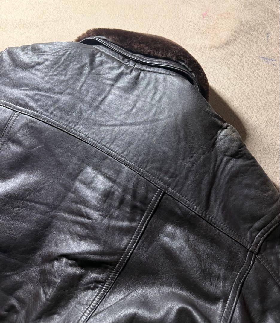 90s 本革 レザージャケット フライトジャケット　ボンバー G1 XL