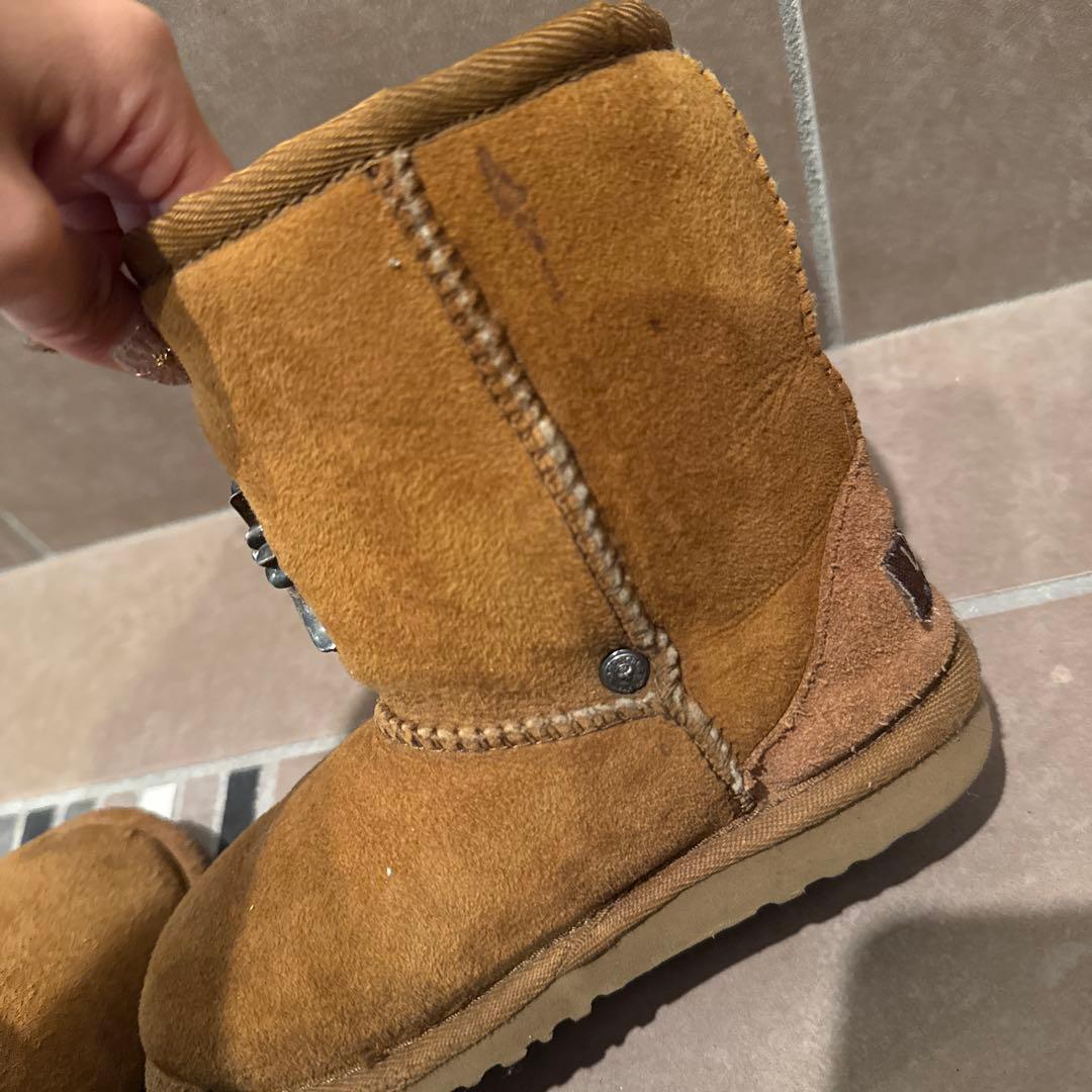超希少！クロムハーツ✖️uggコラボ　アグ　ムートンブーツ　キャメル17cm