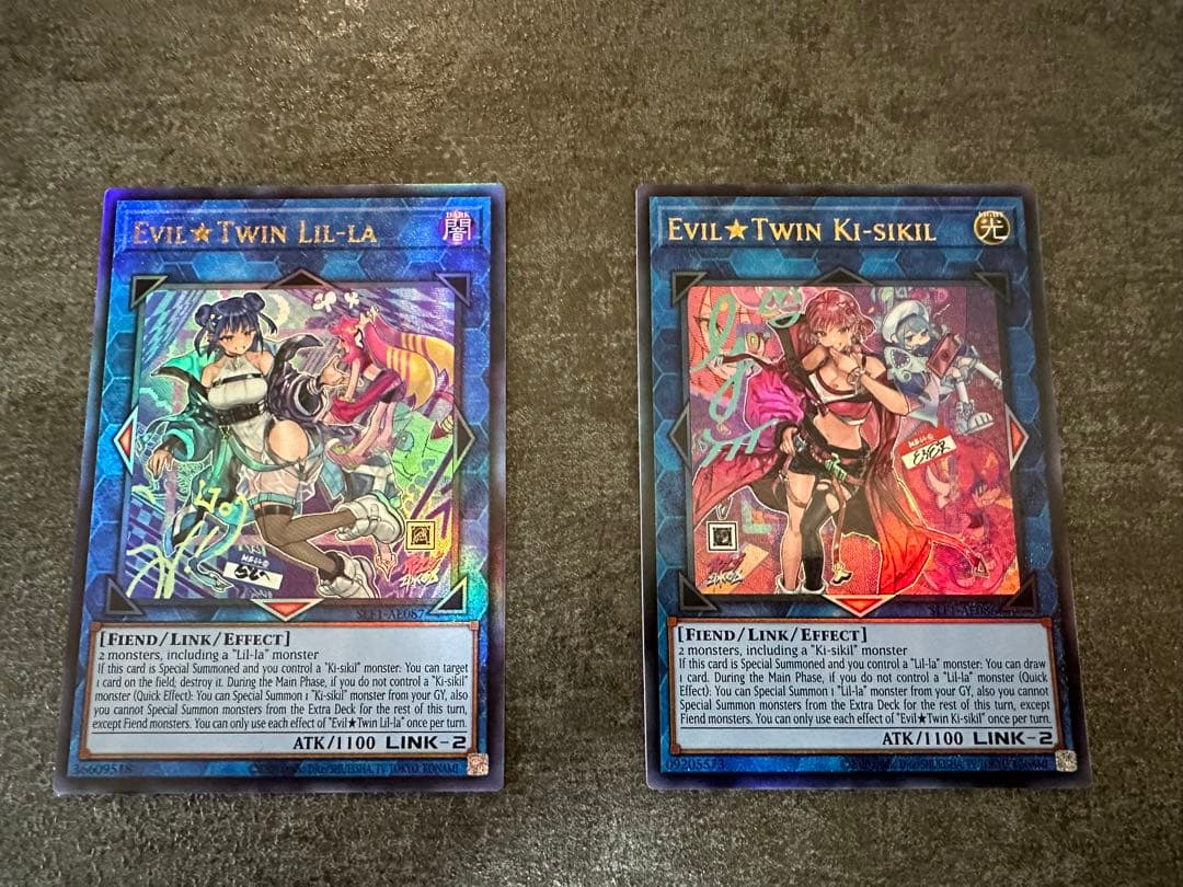 遊戯王 アジア 泰亜版 Evil★Twinセット 絵違い レリーフ アルティ