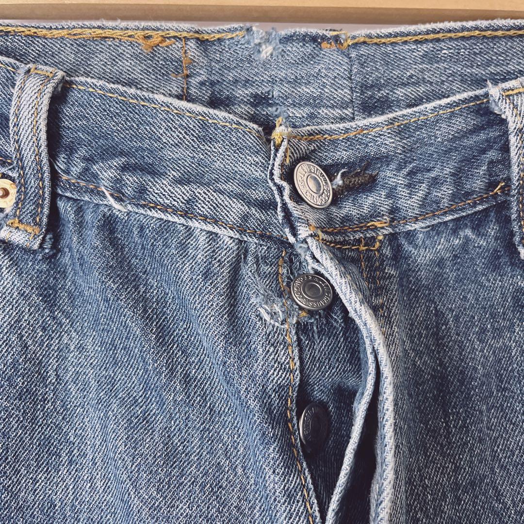 B SIDES JEANS リーバイス　ドッキング　デニム　W24 ワイド