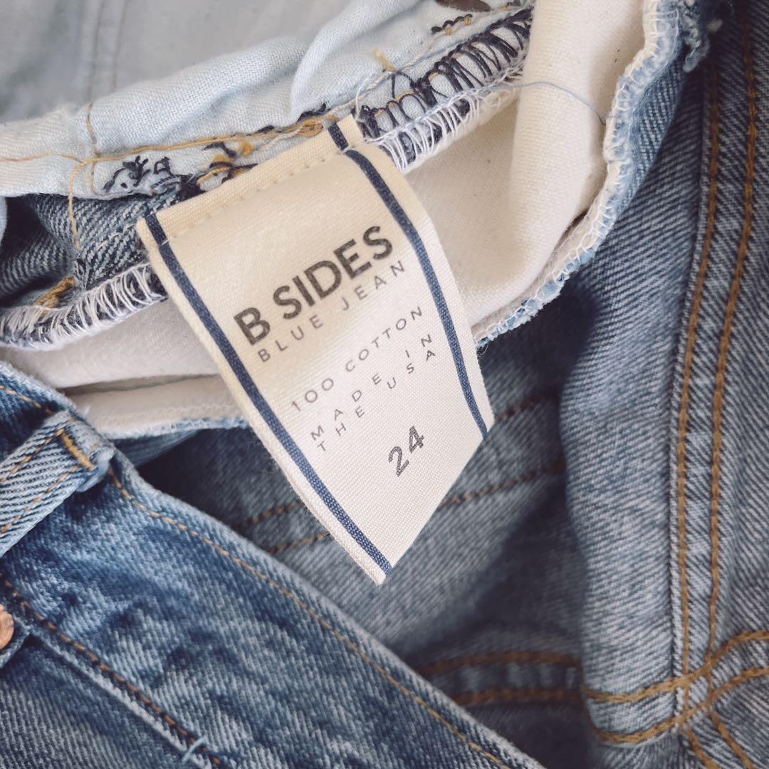 B SIDES JEANS リーバイス　ドッキング　デニム　W24 ワイド