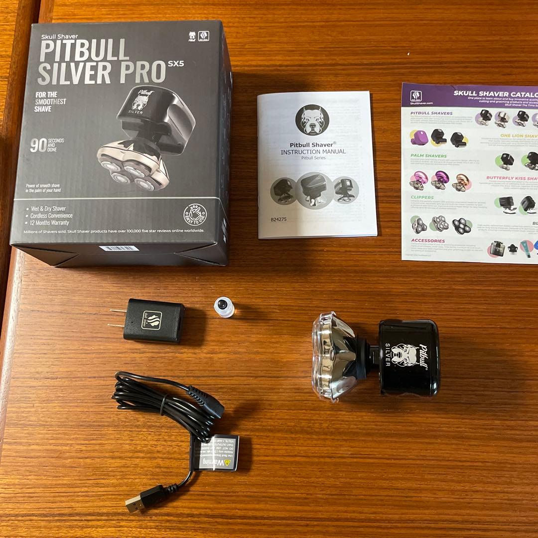 脱毛・除毛 Skull Shaver Pitbull Silver Pro