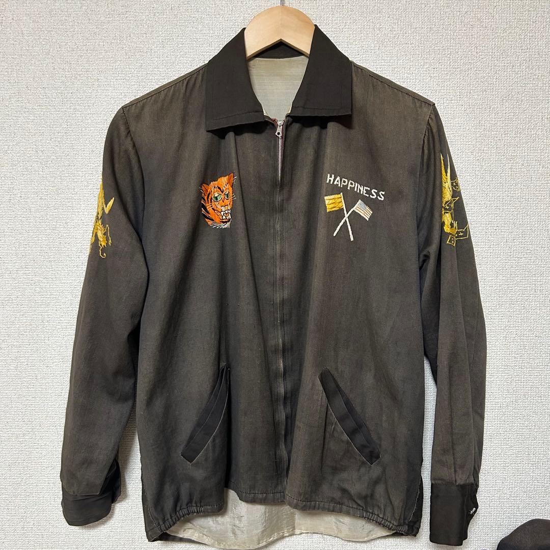 ベトジャン 60s オリジナル ツートン フェード ヴィンテージ スカジャン