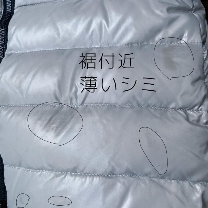 で*ん様 モンクレールのダウンコート　ロングダウン　未使用　保管時の汚れ少々