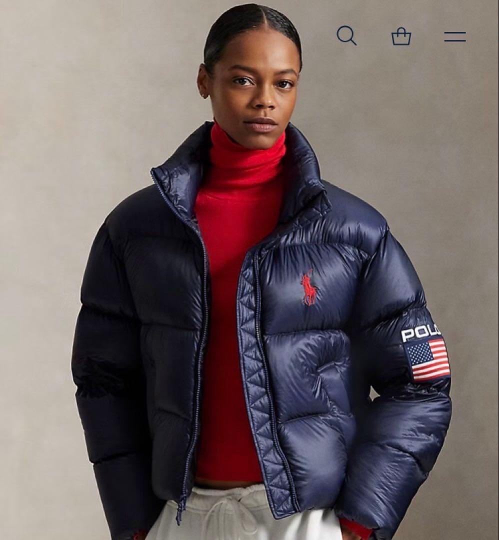 Ralph Lauren ラルフローレン ショート ダウンジャケット ネイビー