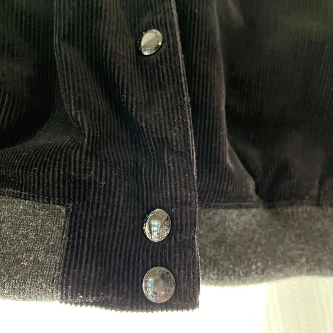 【美品】MAISON KITSUNEメゾンキツネ スタジャン S ダークネイビ